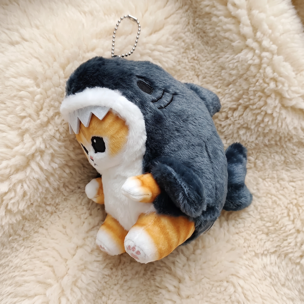 Peluche Chaton Requin Pendentif Kawaii