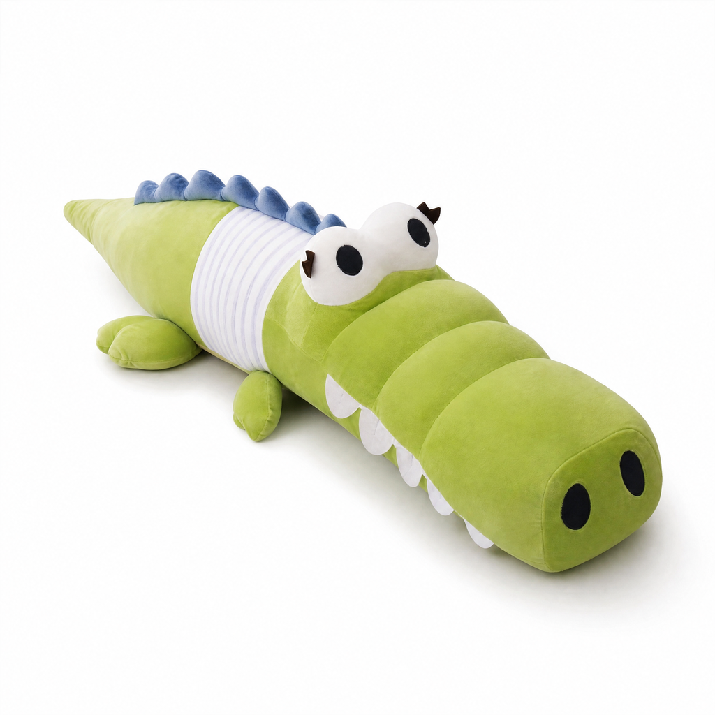 Peluche Crocodile Articulée Colorée 65 cm