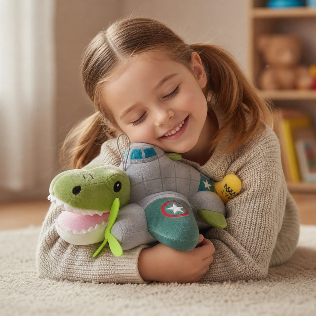 Peluche Crocodile Avion de Guerre Bombardiro