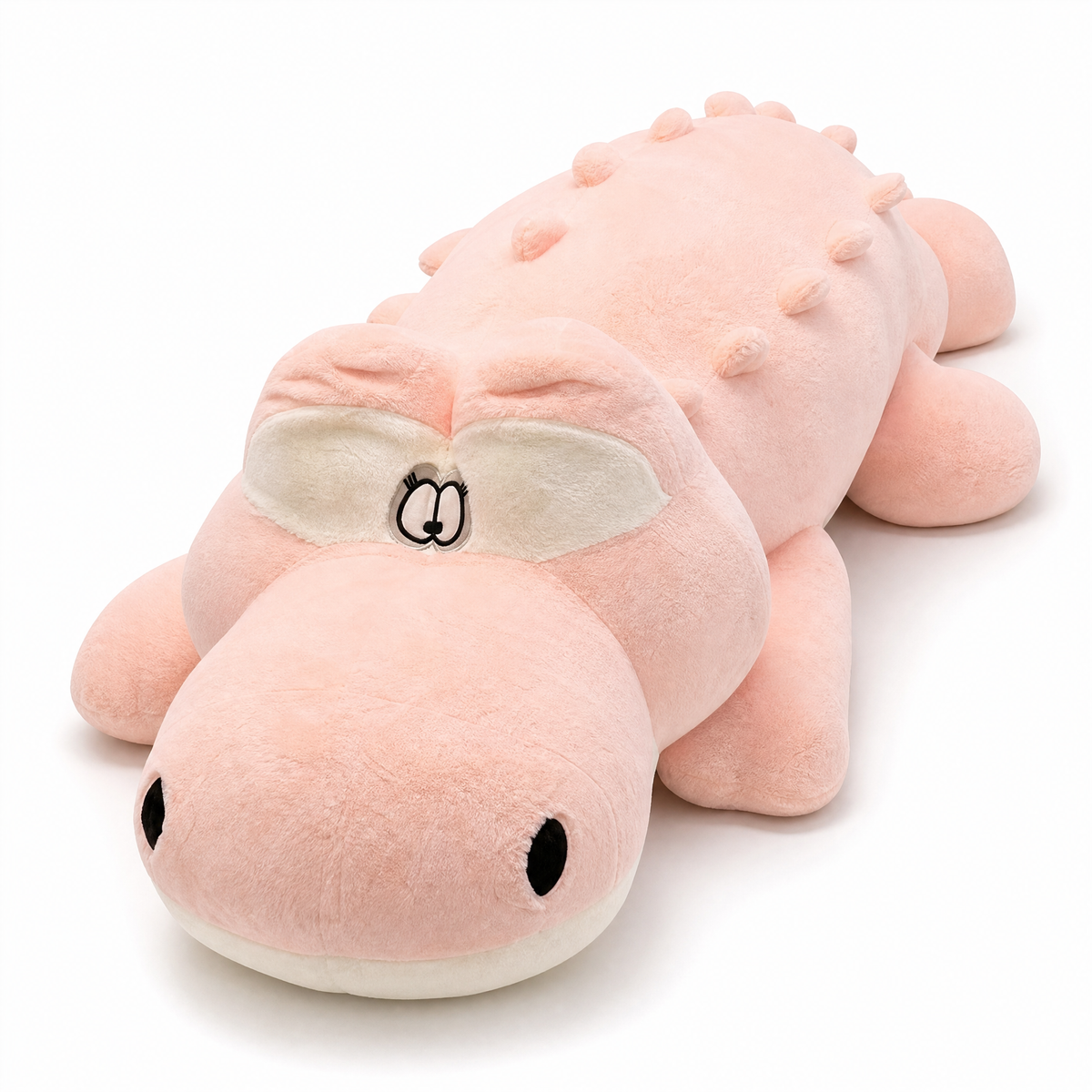 Peluche Crocodile Géante Rose
