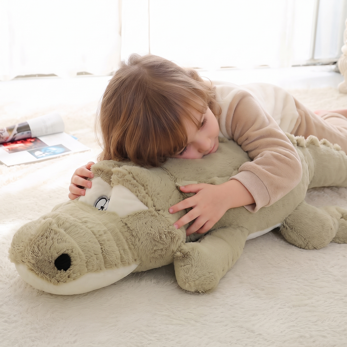 Peluche Crocodile Oreiller Douce