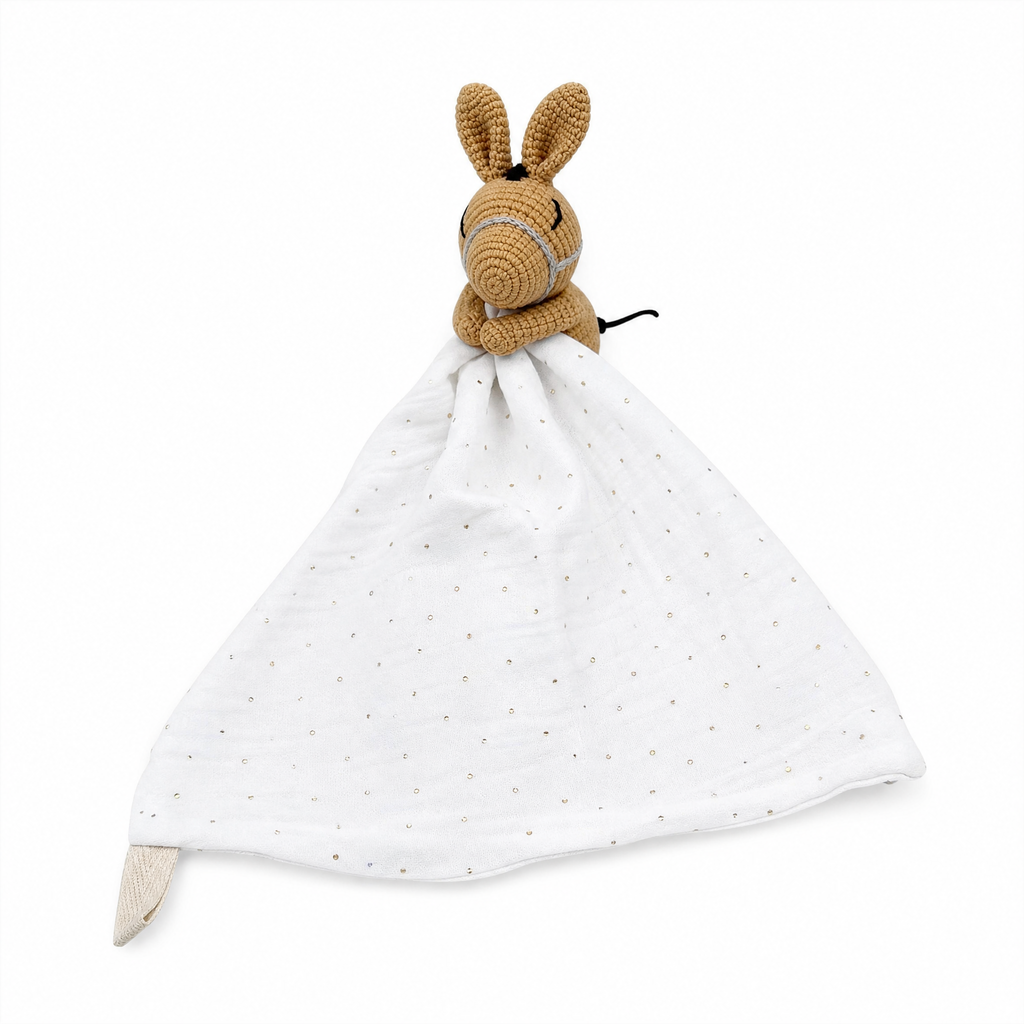 Doudou Plat Bébé Lapin Crocheté
