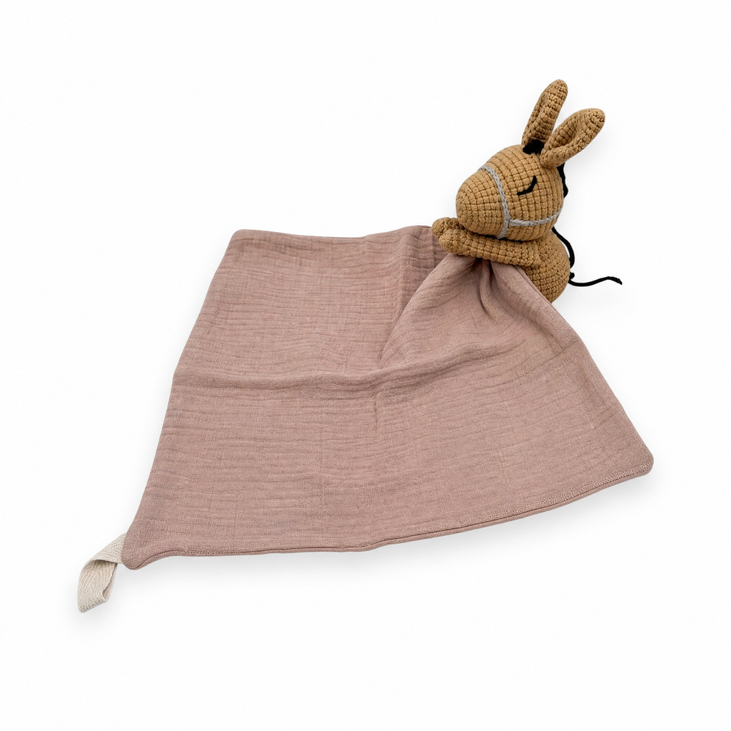 Doudou Plat Bébé Lapin Crocheté