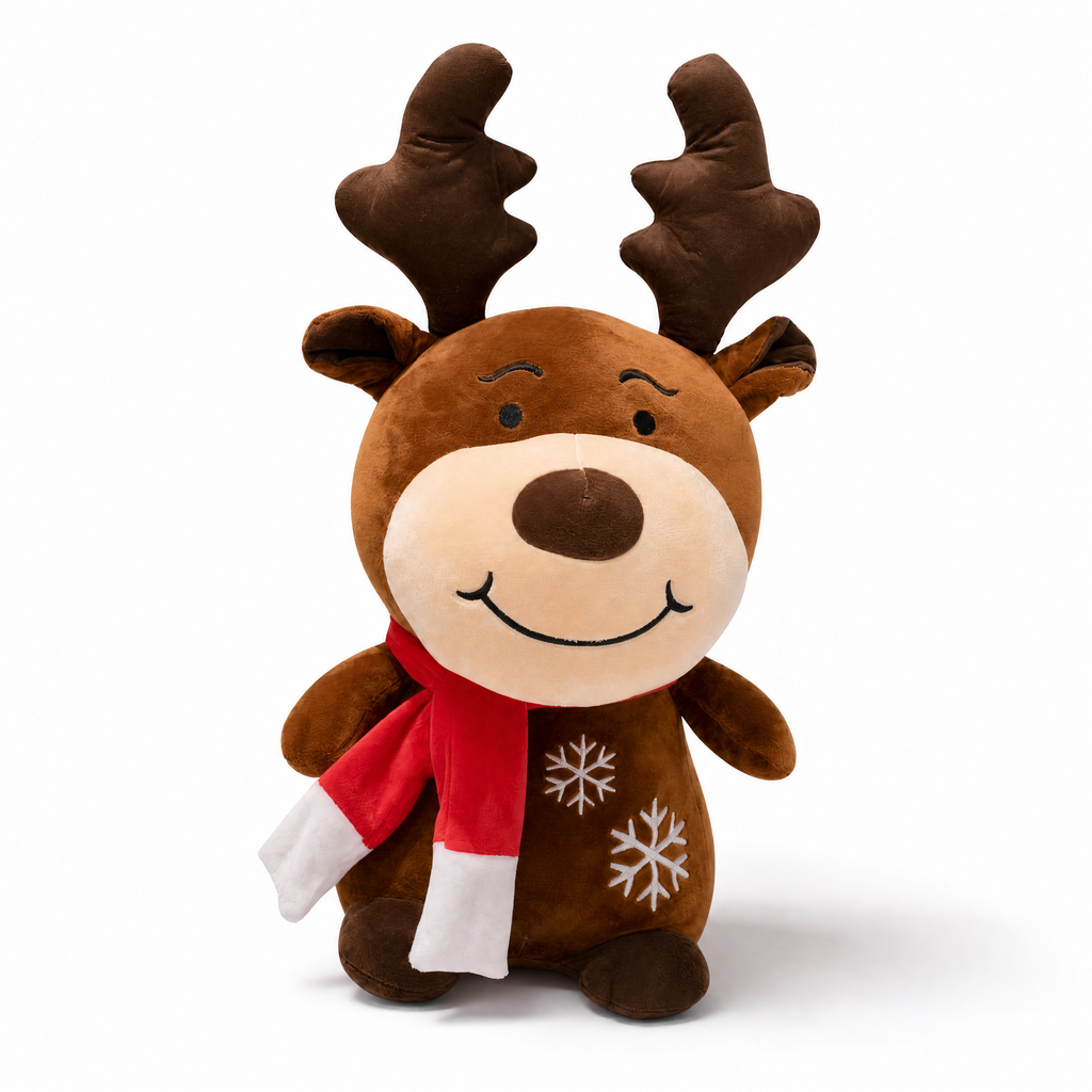 Peluche Enfant Cerf de Noël avec Écharpe