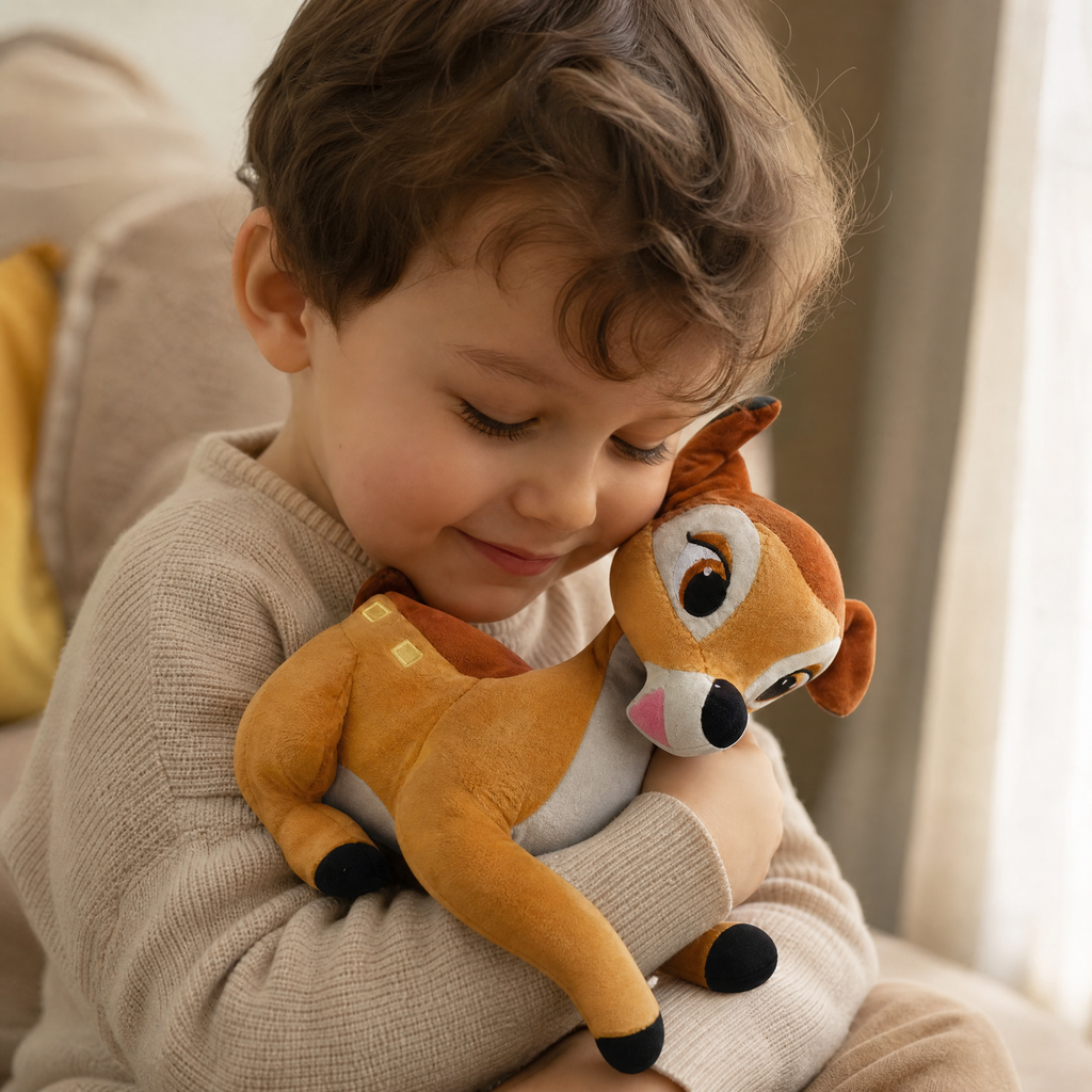Peluche Faon Bambi 15cm Assis