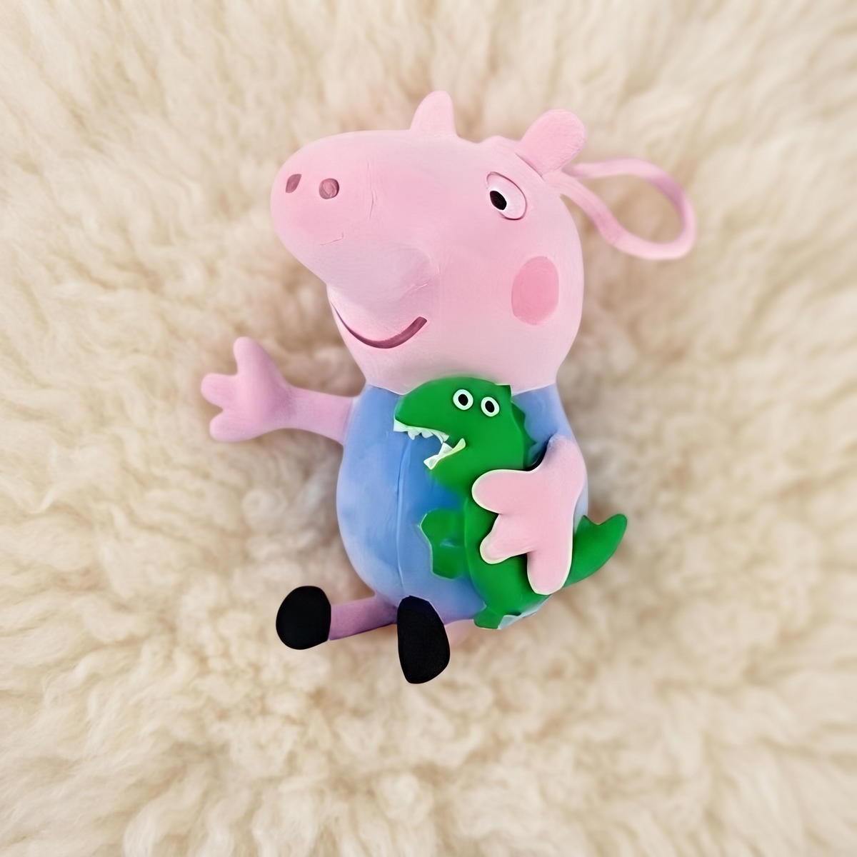 Peluche George Peppa Pig avec Dinosaure 19 cm