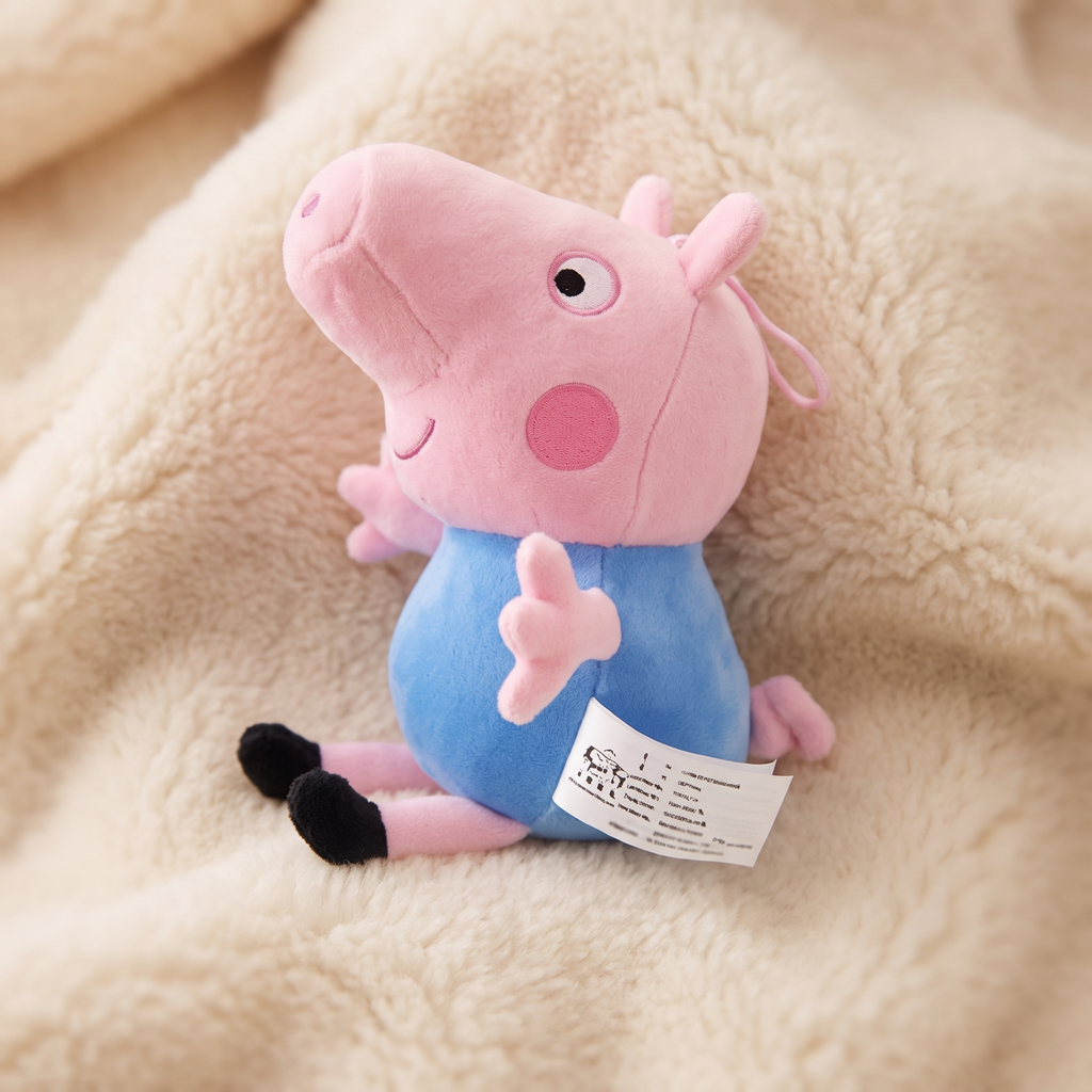 Peluche George Pig 19 cm en Coton Doux
