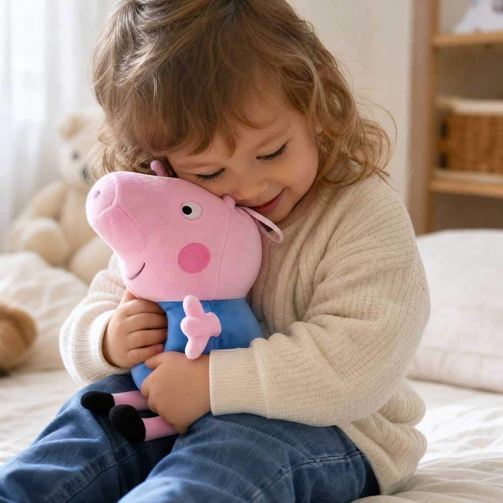 Peluche George Pig 19 cm en Coton Doux