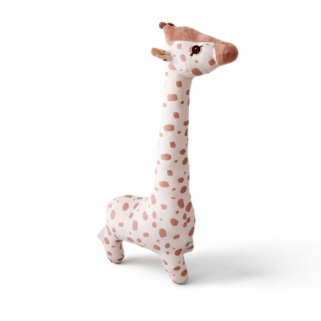 Peluche Girafe Câline 65 cm Coton Rose