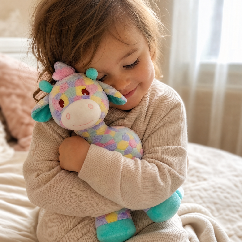 Peluche Girafe Multicolore Arc-en-ciel 30 cm