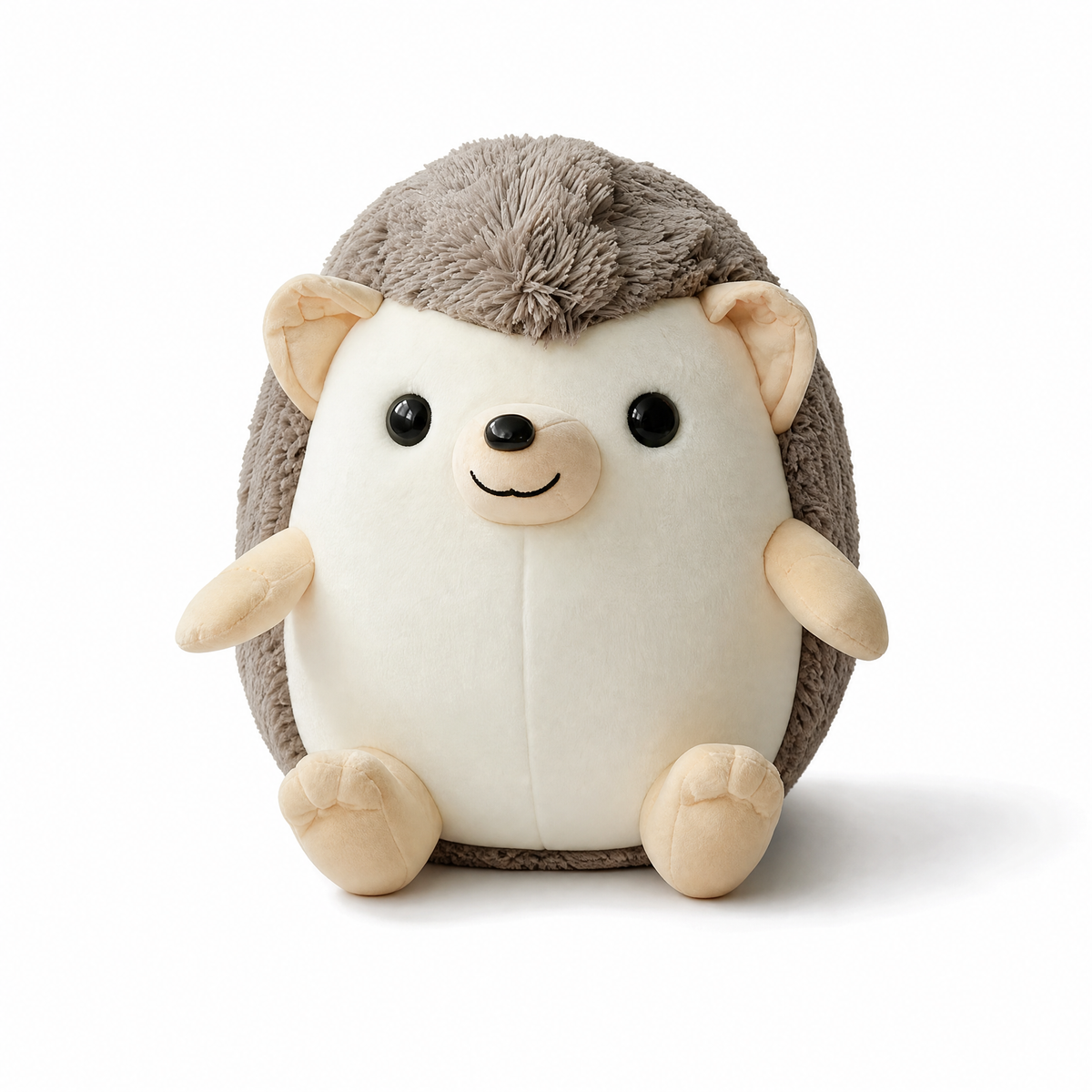 Peluche Hérisson Adorable Marron et Crème