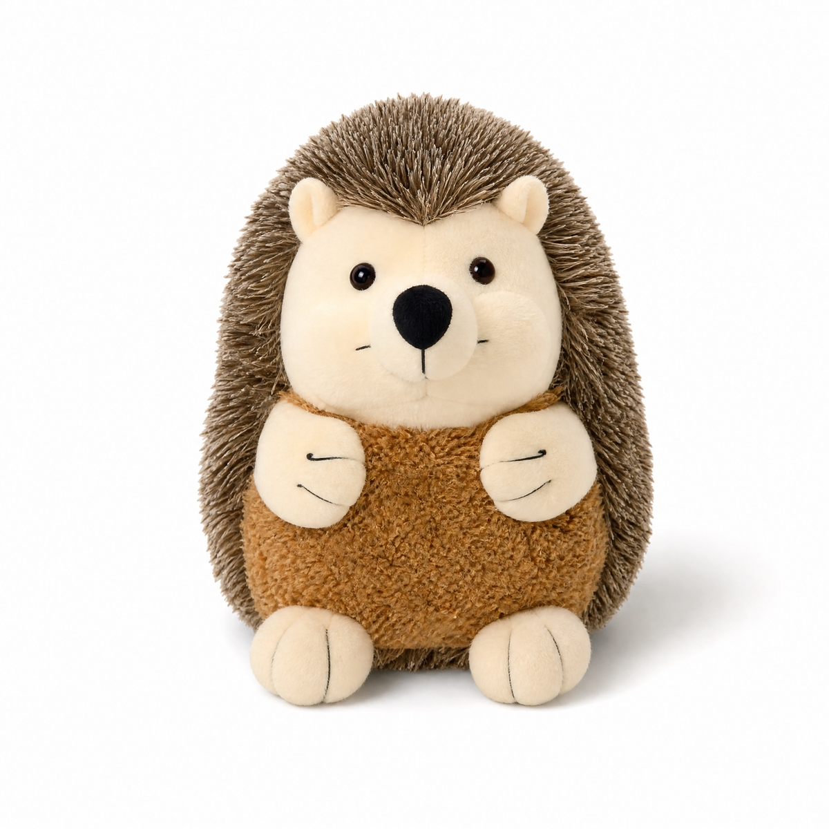 Peluche Hérisson avec Gilet Marron 18cm