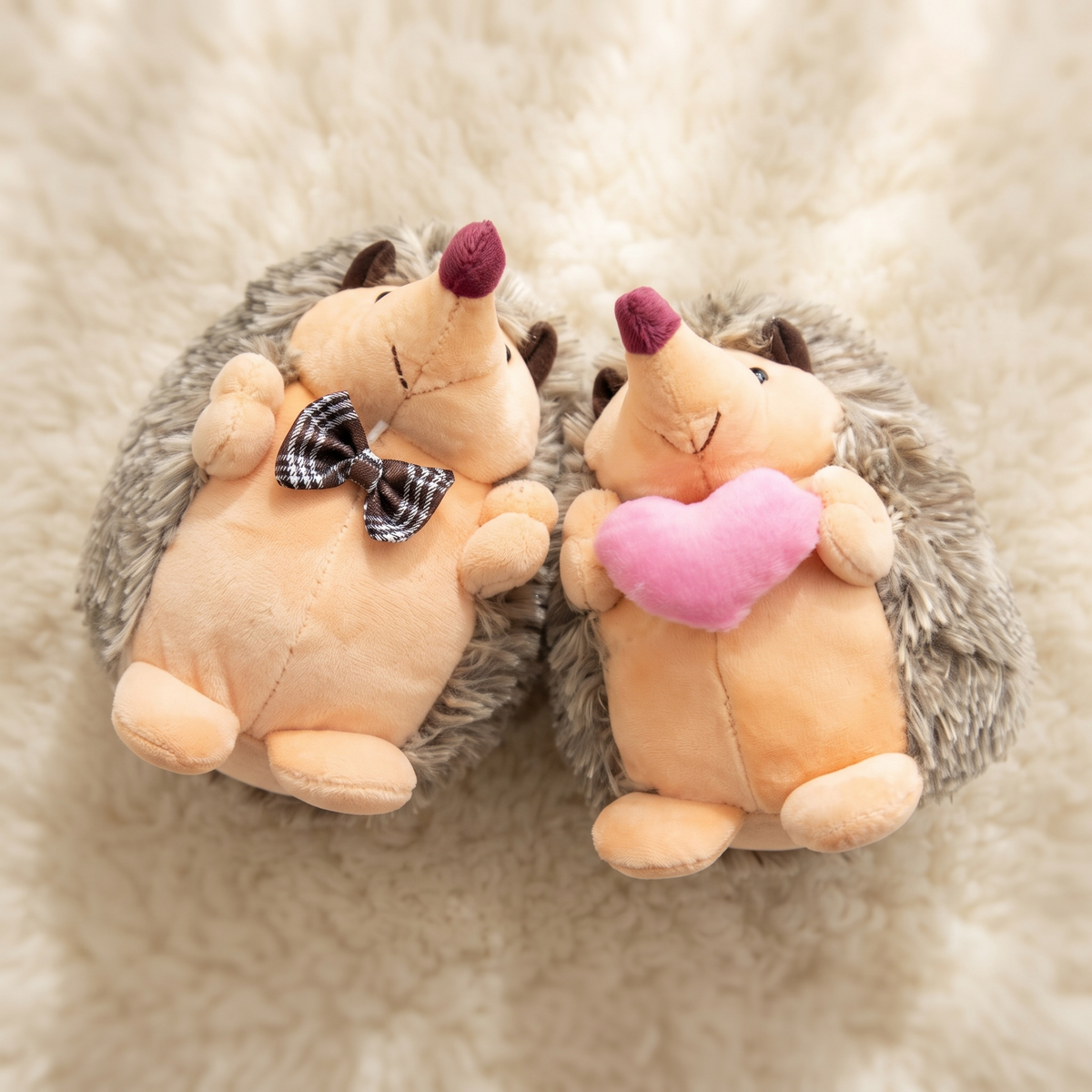Peluche Hérisson Couple Amoureux