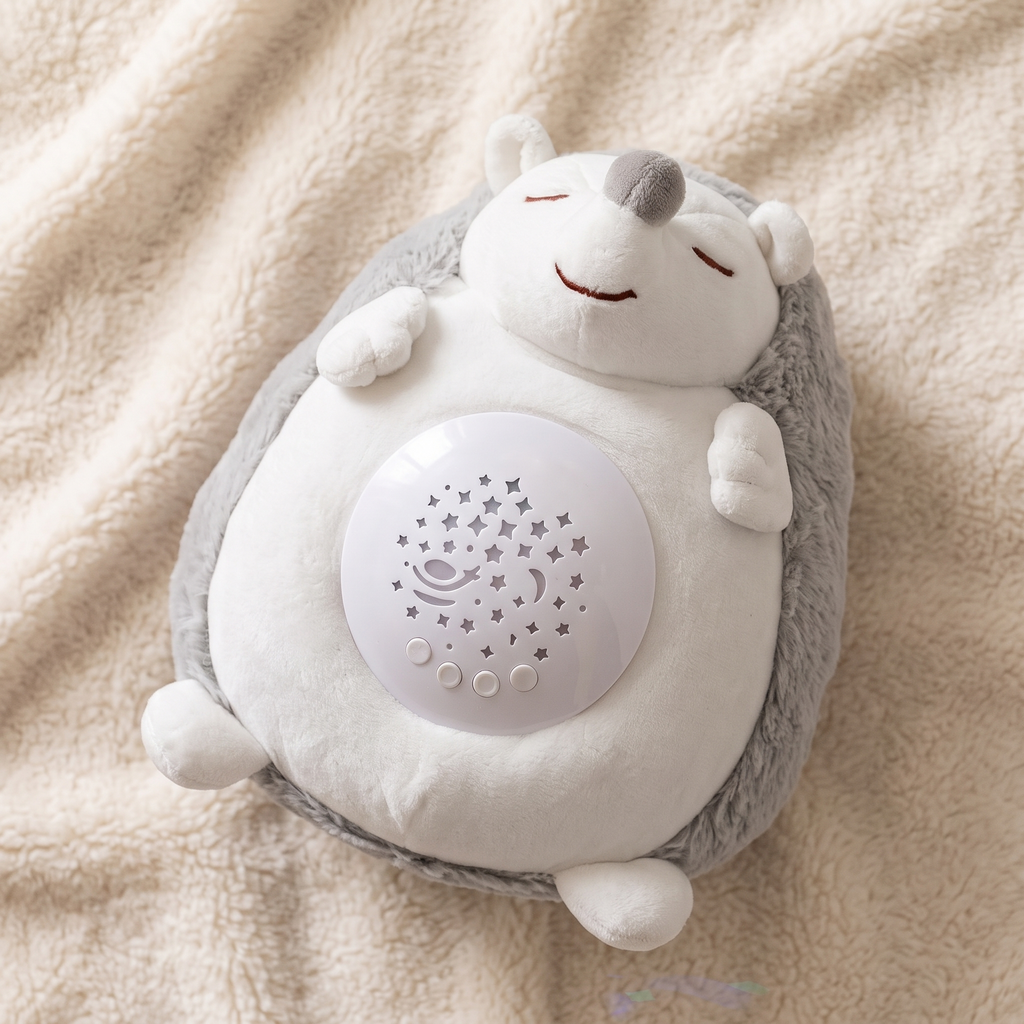 Peluche Hérisson Veilleuse Musicale Ciel Étoilé