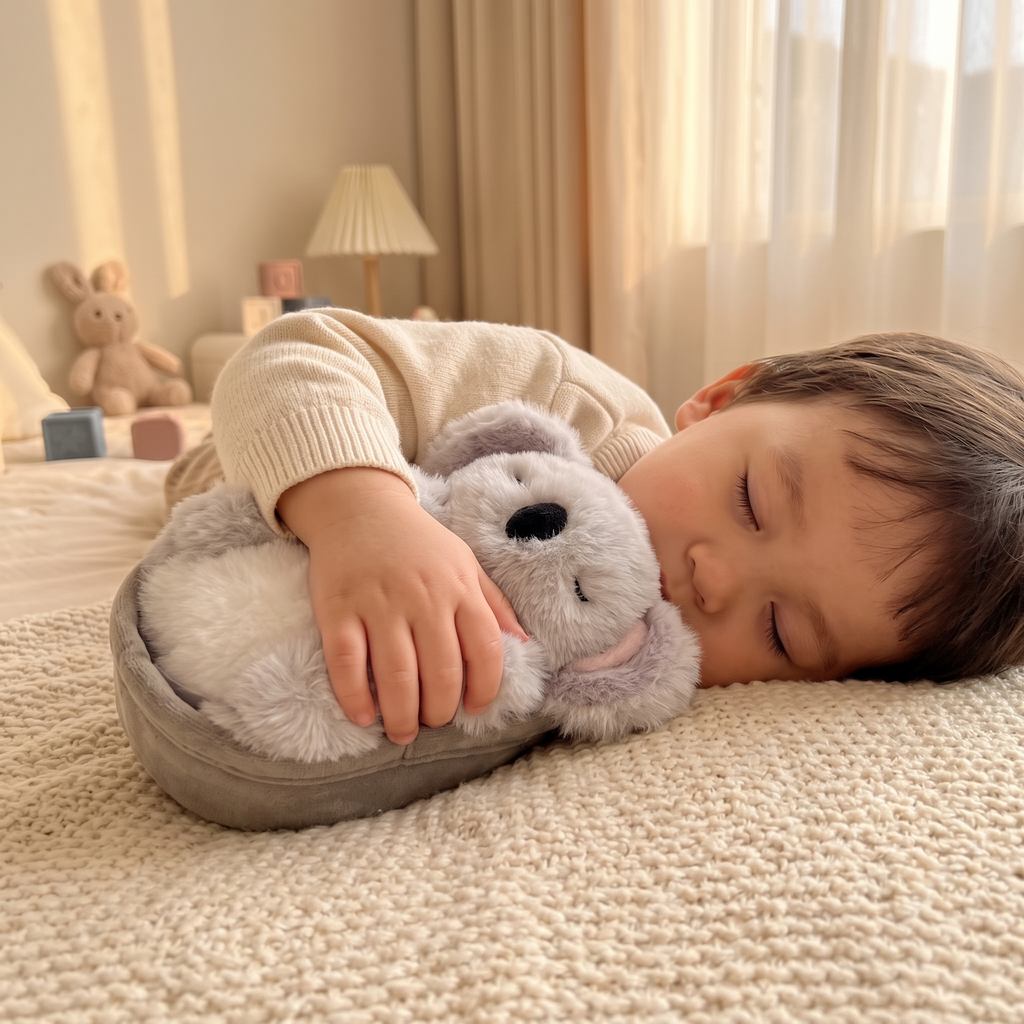 Peluche Koala Endormi avec Nid Douillet