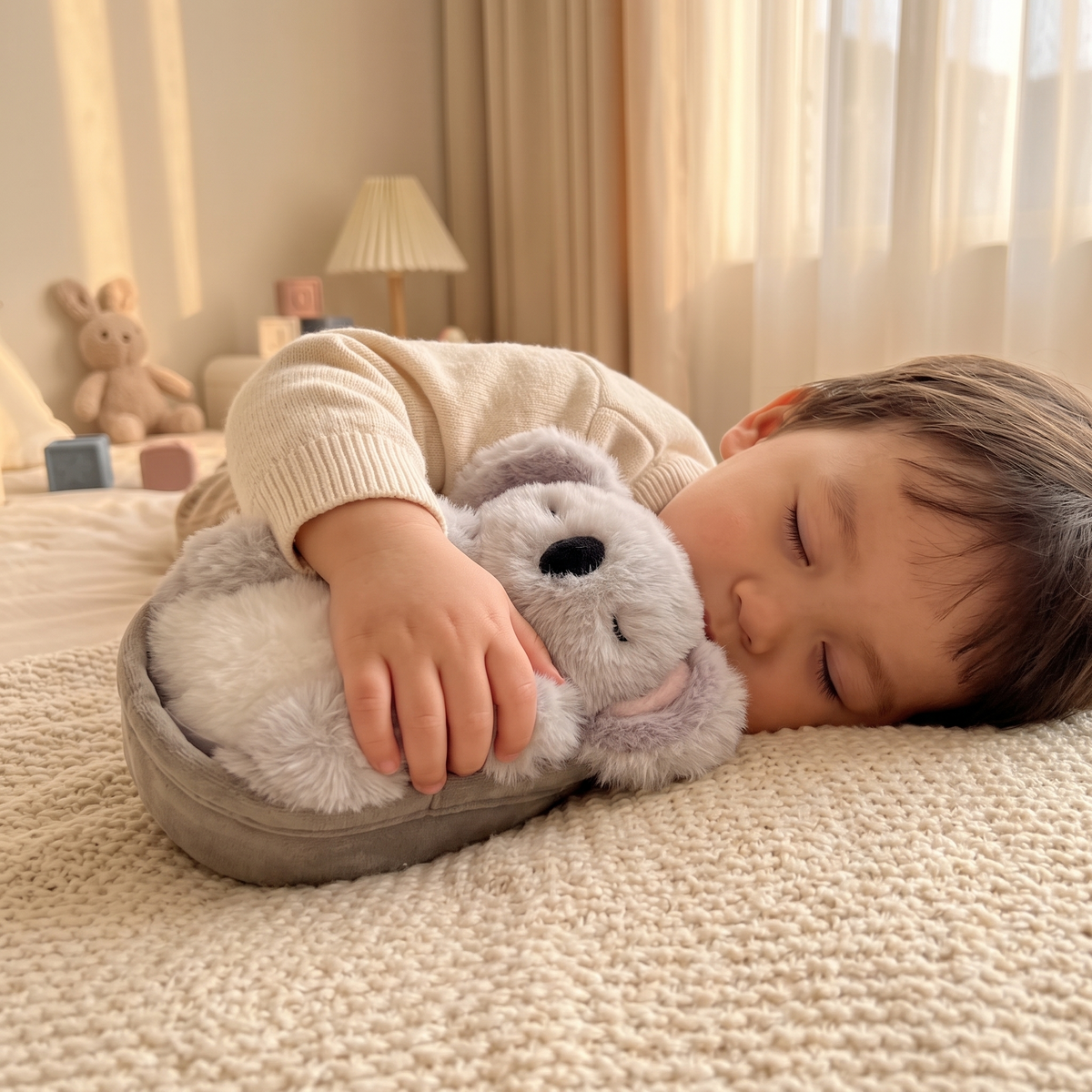 Peluche Koala Endormi avec Nid Douillet