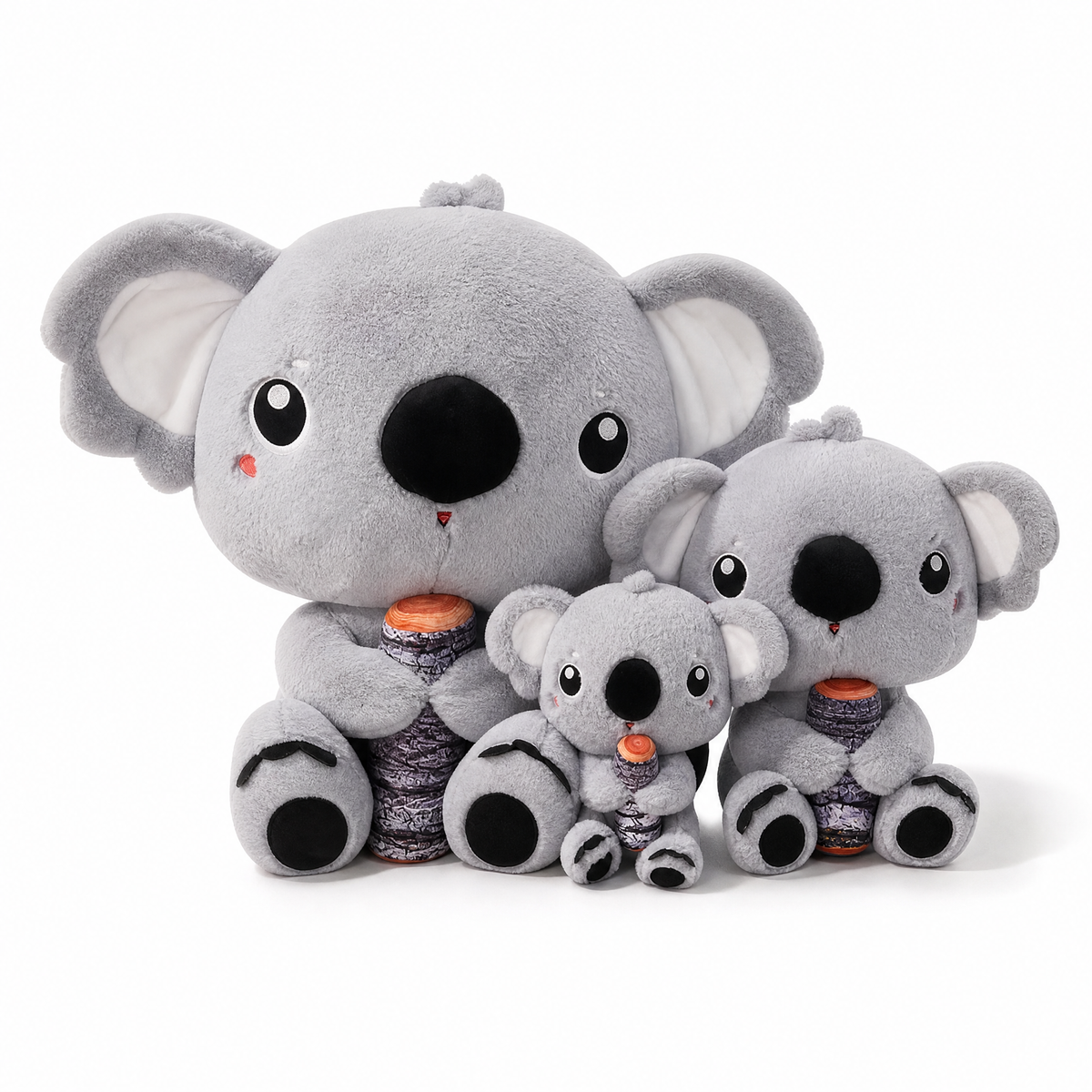 Peluche Koala Gris avec Bambou