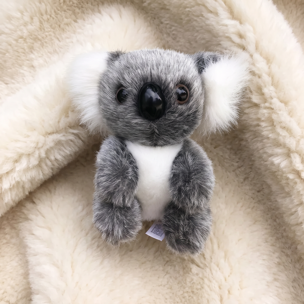 Peluche Koala Réaliste Gris et Blanc