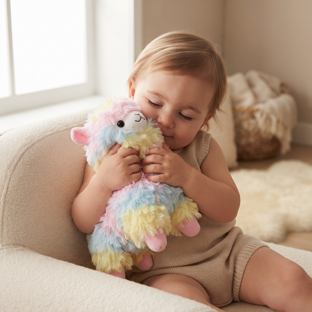 Peluche Lama Arc-en-Ciel Multicolore 10cm