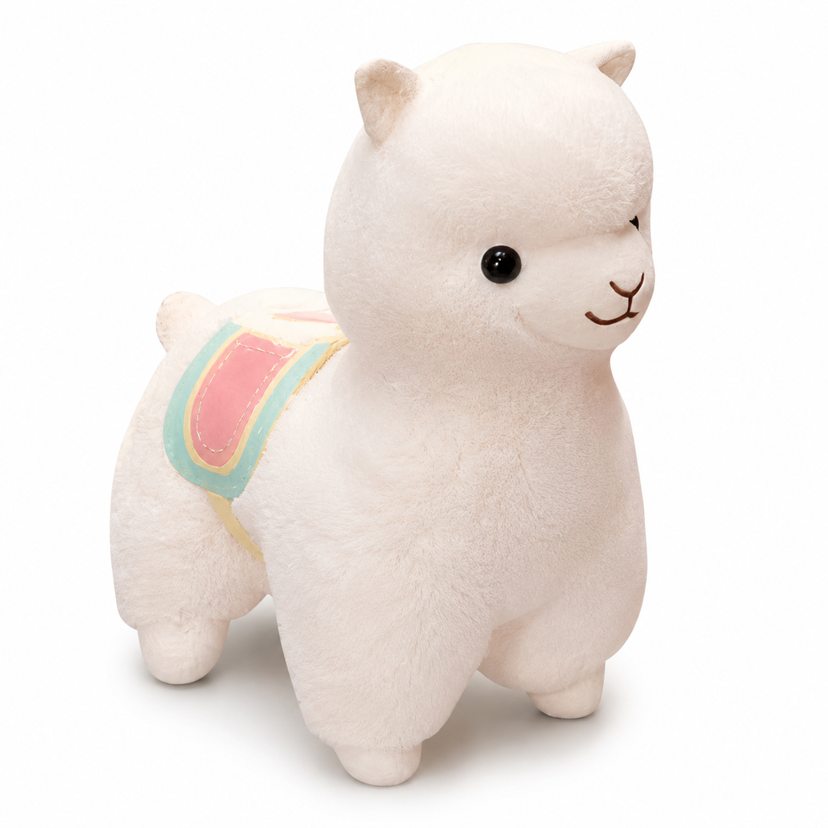 Peluche Lama Blanc Arc-en-Ciel Douce