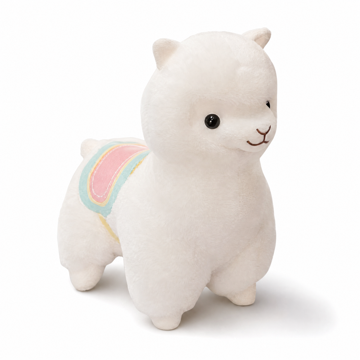 Peluche Lama Blanc Arc-en-Ciel Douce