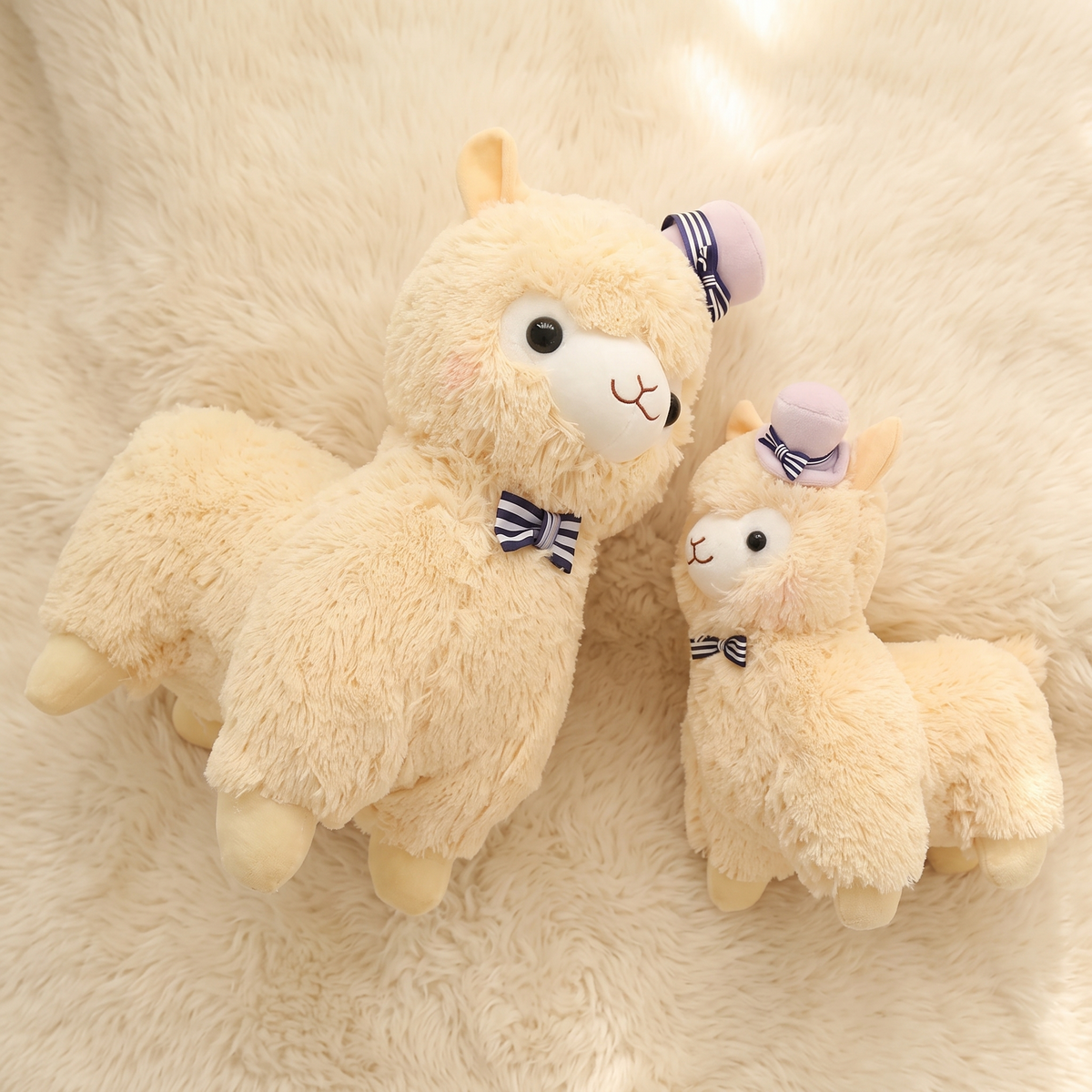 Peluche Lama Chapeau et Nœud Papillon
