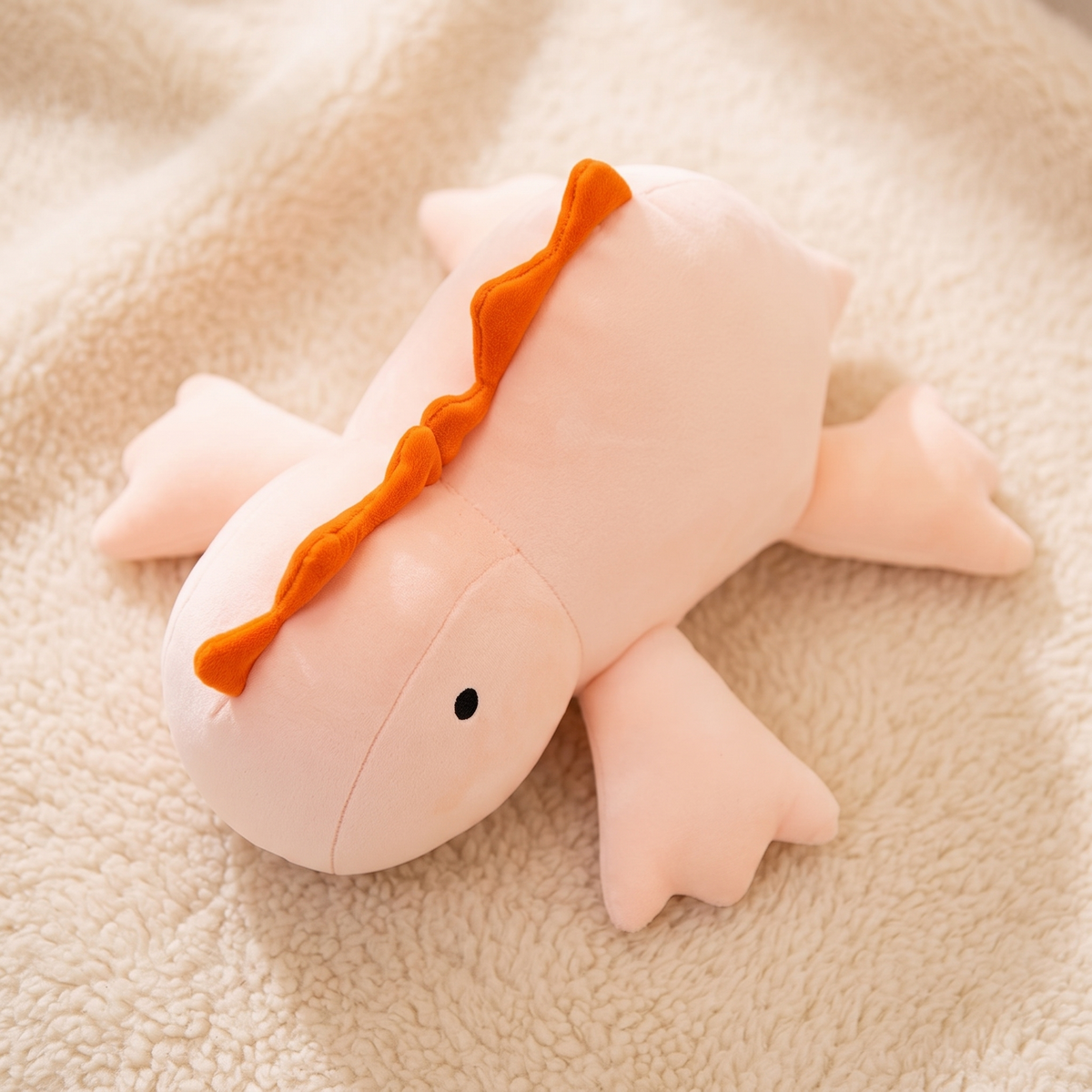 Peluche Lestée Dinosaure Rose