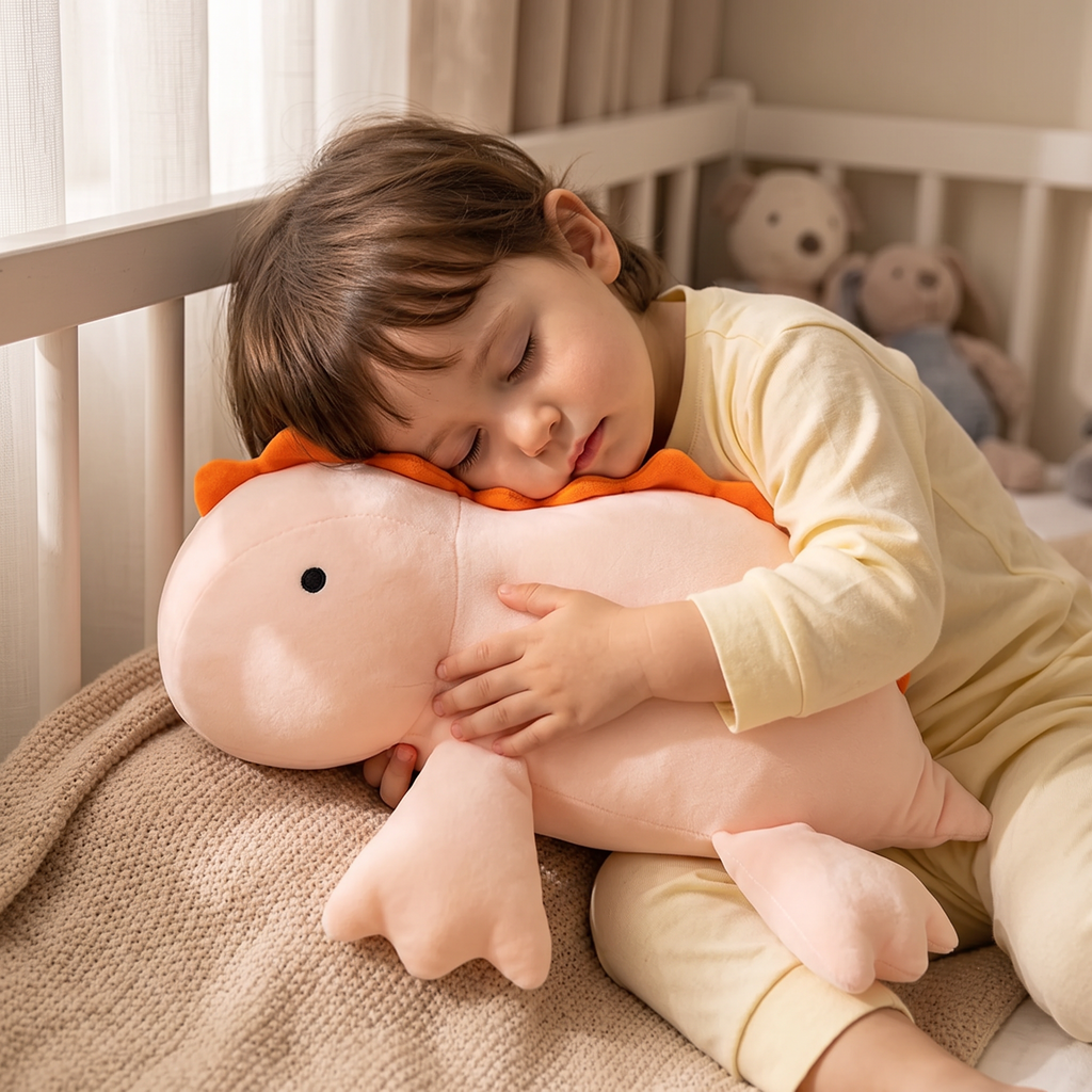 Peluche Lestée Dinosaure Rose