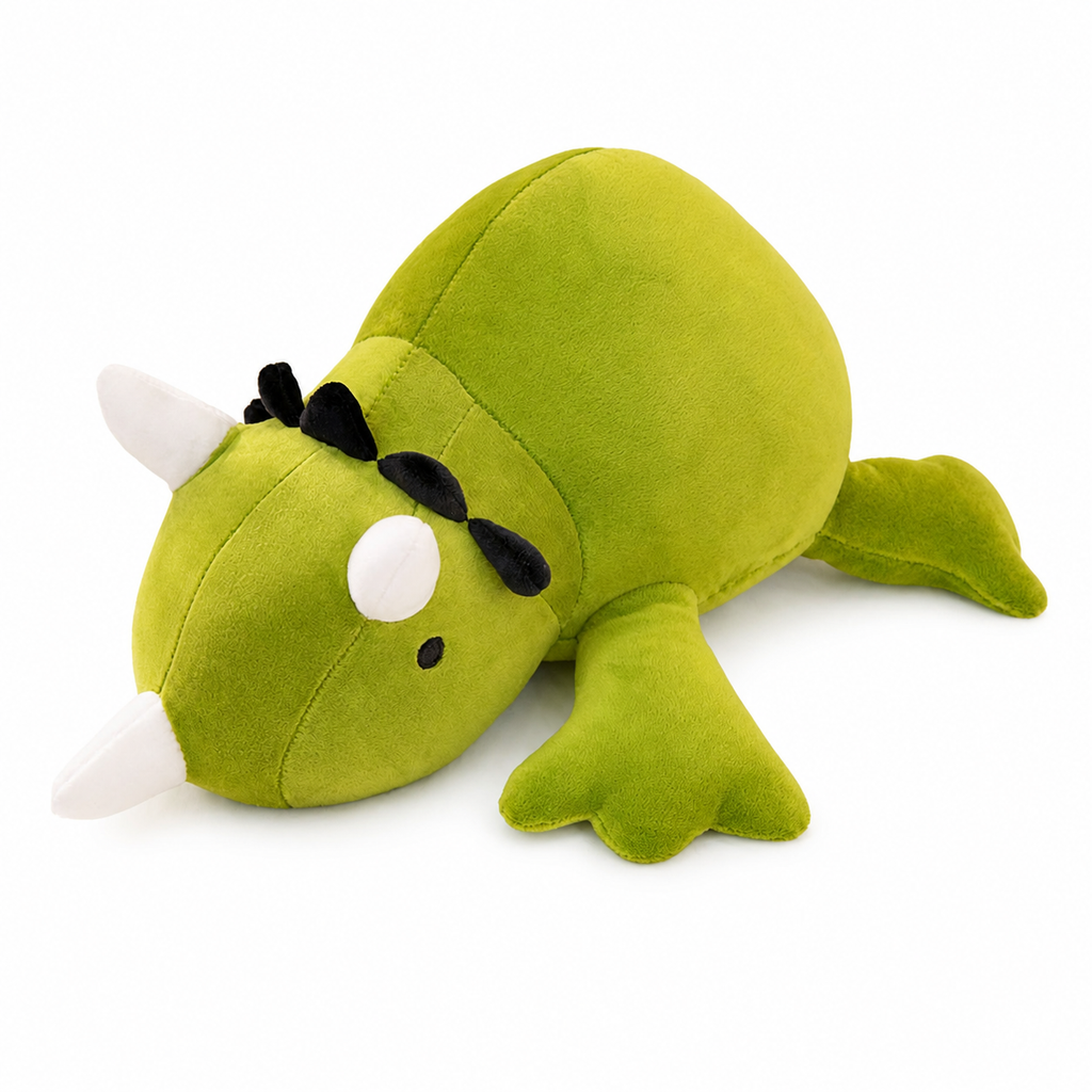 Peluche Lestée Dinosaure Vert