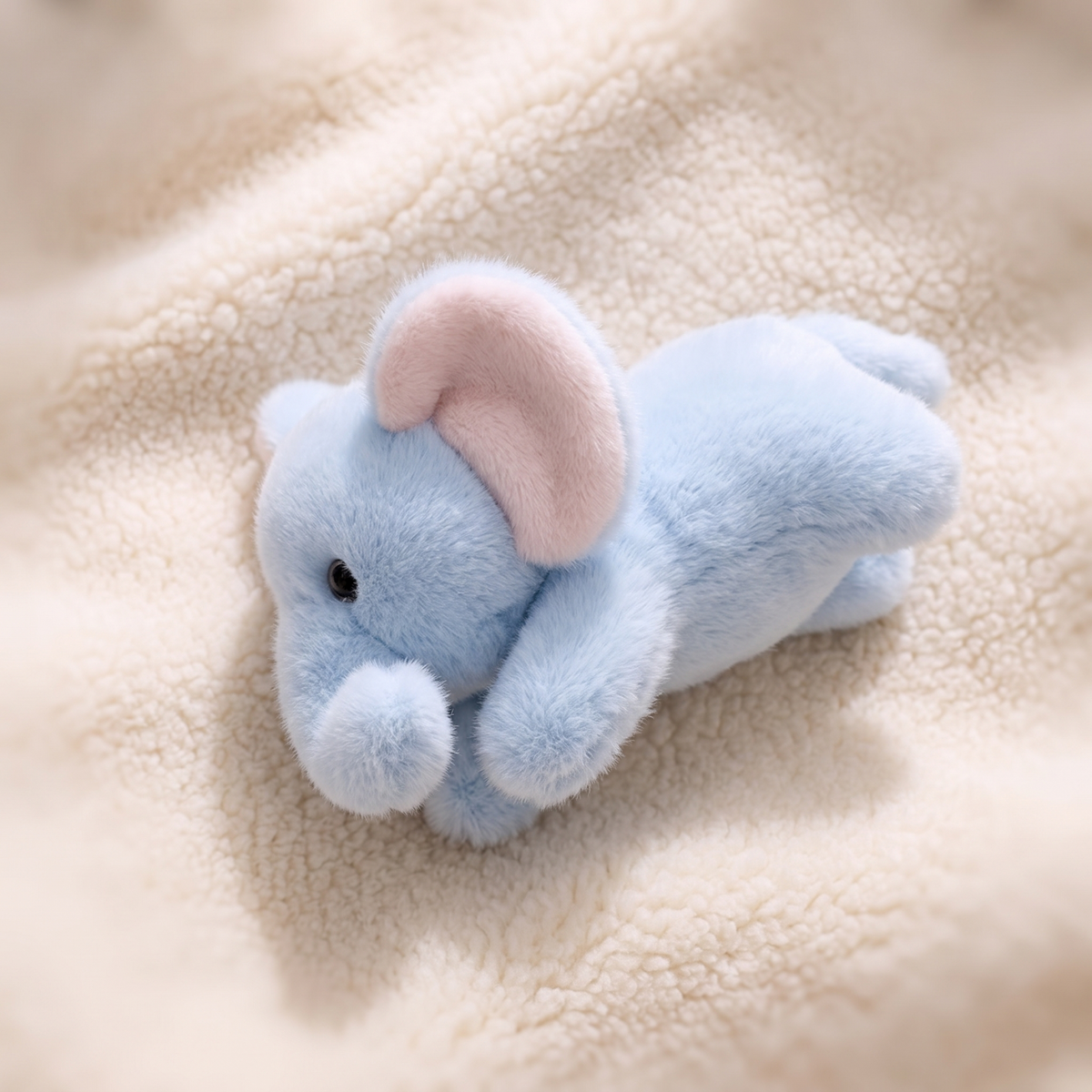 Peluche Lestée Éléphant Bleu 30 cm