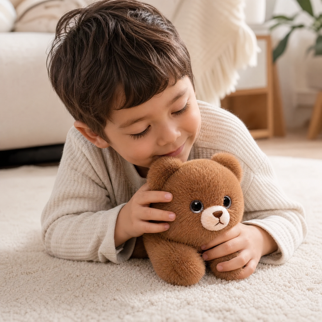 Peluche Lestée Ourson Marron 30 cm