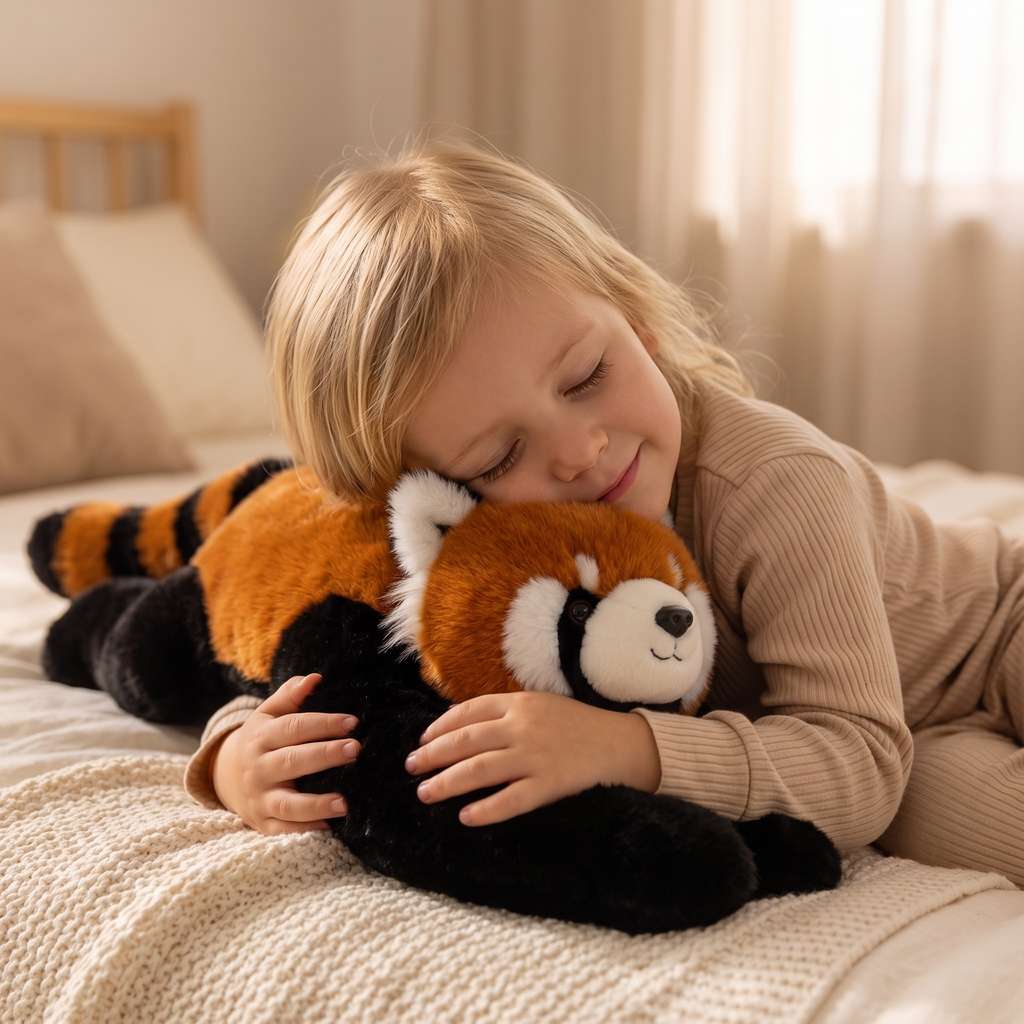 Peluche Lestée Panda Roux 30 cm