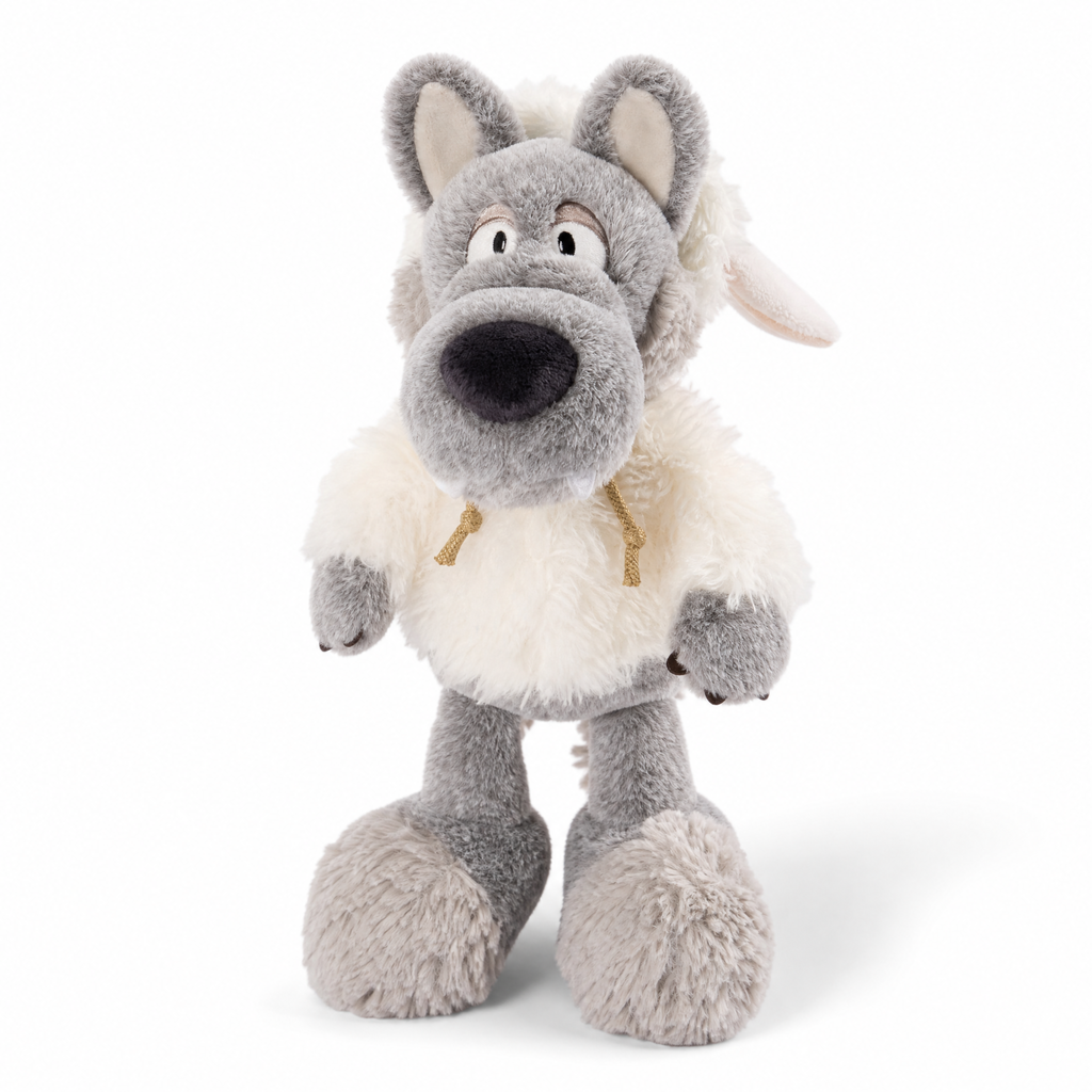 Peluche Loup Déguisé en Mouton Blanc