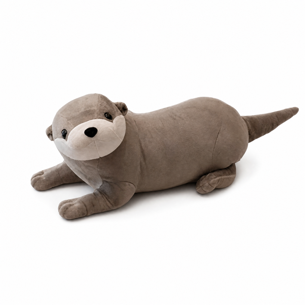 Peluche Loutre Grise 40 à 80 cm