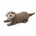 Peluche Loutre Grise 40 à 80 cm