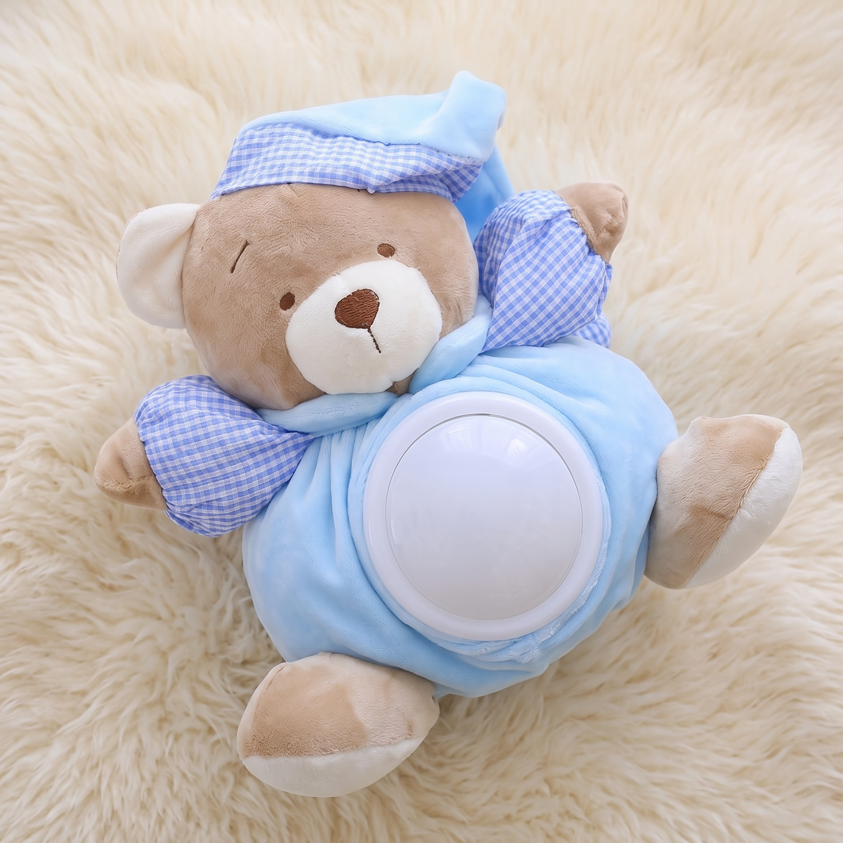 Peluche Musicale Bruit Blanc Ours 25 cm