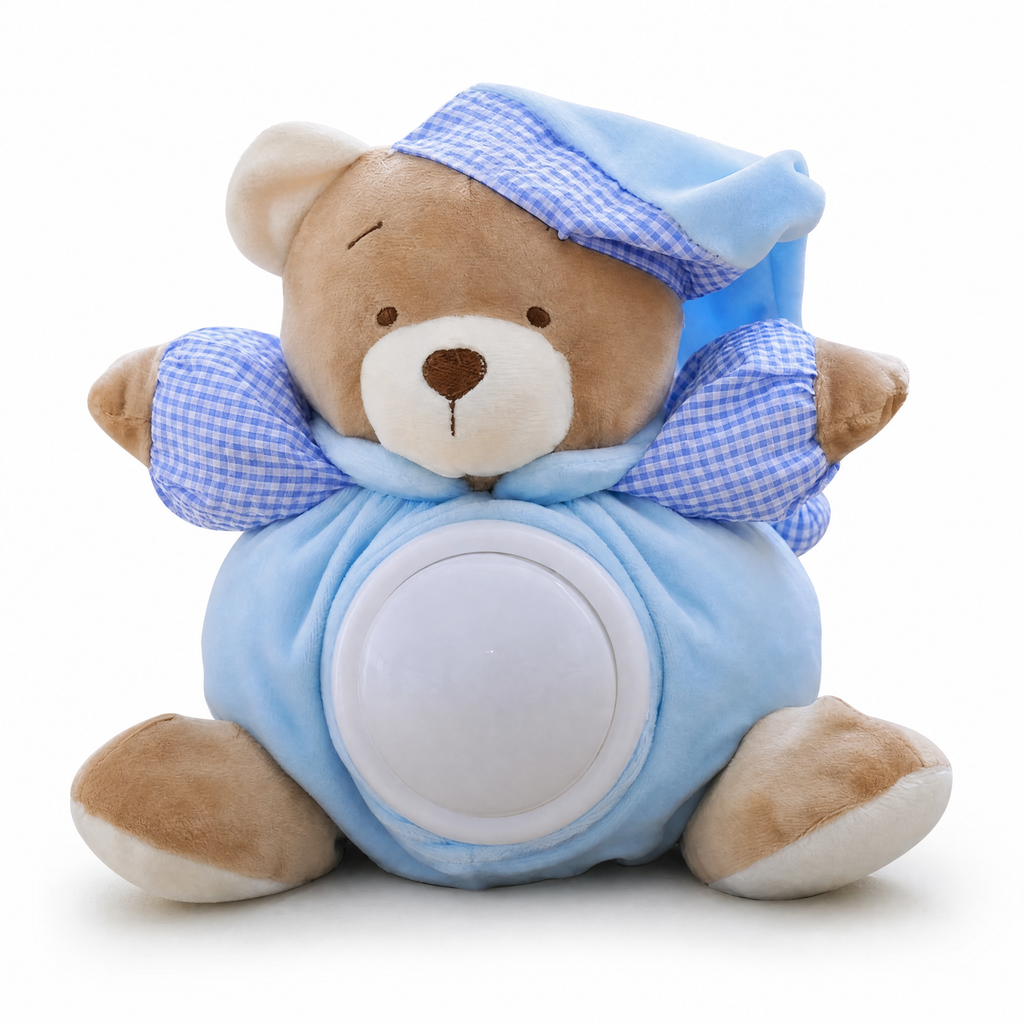 Peluche Musicale Bruit Blanc Ours 25 cm