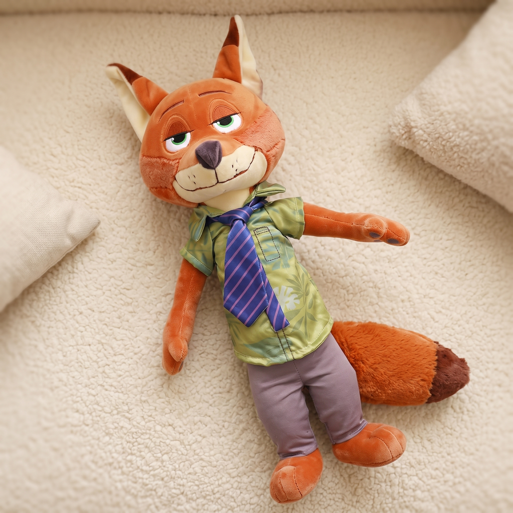 Peluche Nick Zootopie - Renard en Tenue de Bureau