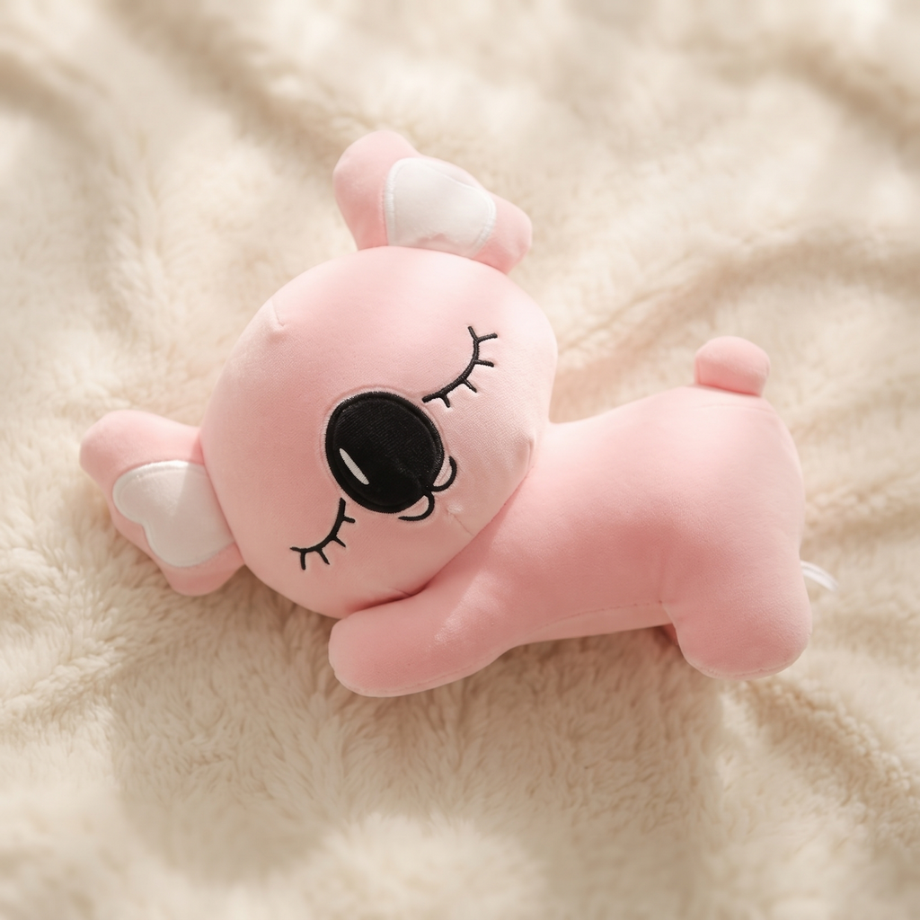 Peluche Oreiller Koala Rose Câlin Apaisant