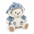 Peluche Ours Déguisé Articulé Nino avec Combinaison Verte