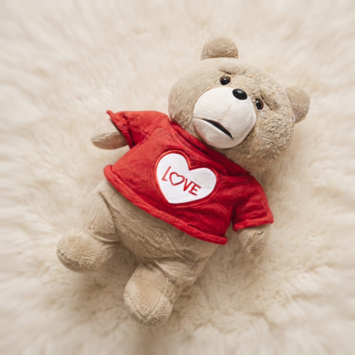 Peluche Ours Saint-Valentin Love Rouge