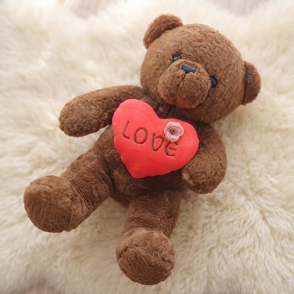 Peluche Ourson Saint-Valentin avec Cœur Love