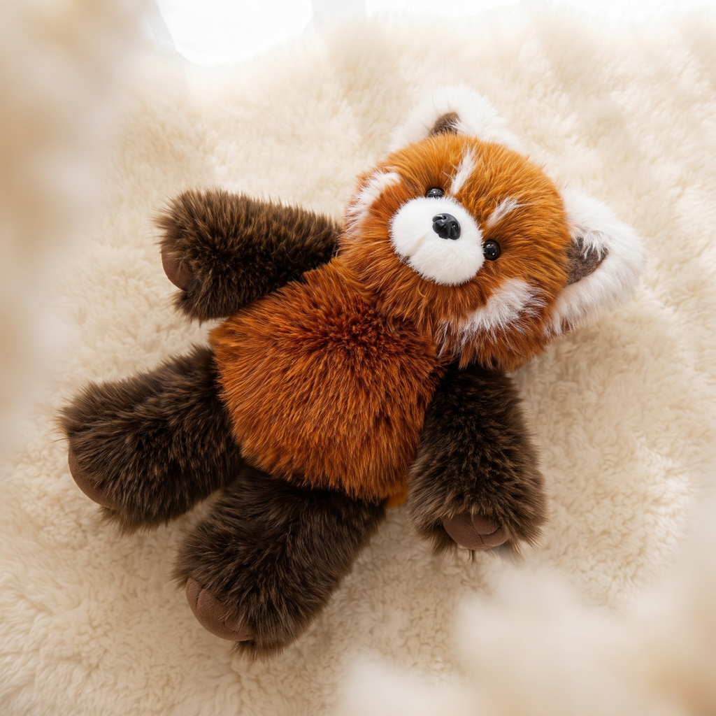 Peluche Panda Roux Animée qui Court 55 cm