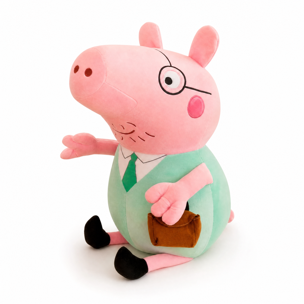 Peluche Papa Pig Peppa Pig 25 cm