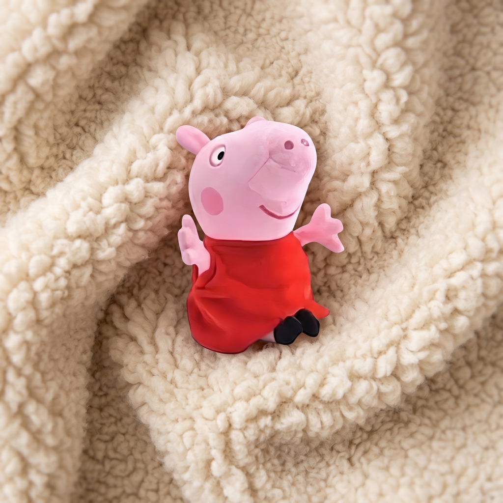 Peluche Peppa Pig 19 cm Robe Rouge