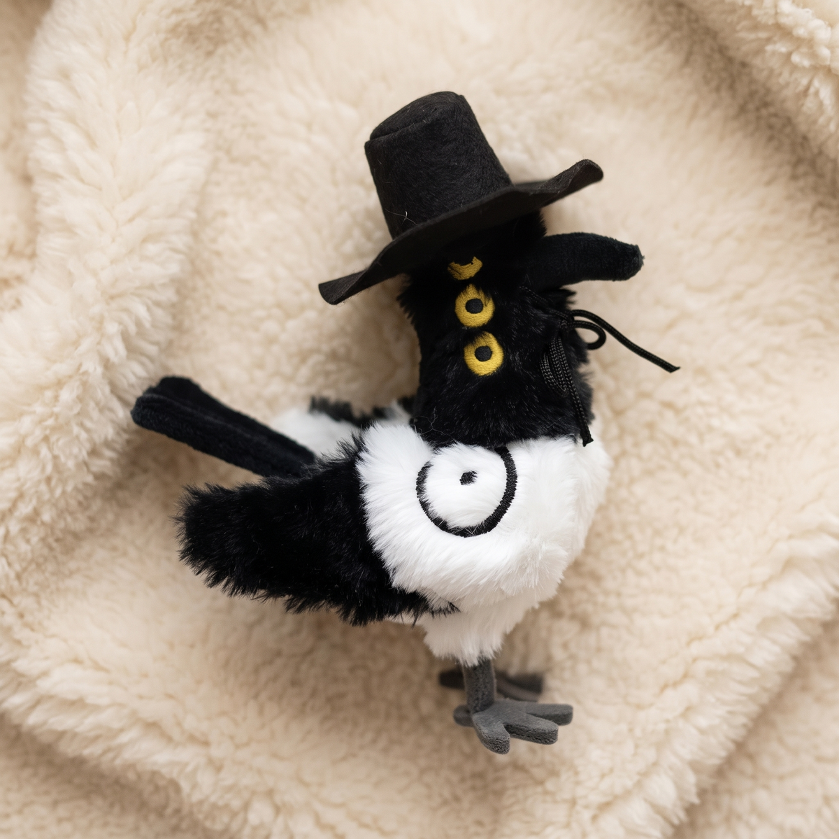 Peluche Pie Sussie Chapeau Haut-de-Forme