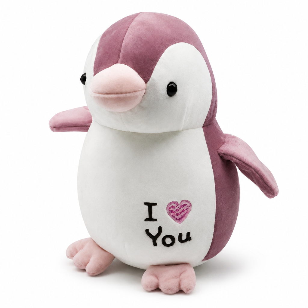 Peluche Pingouin I Love You