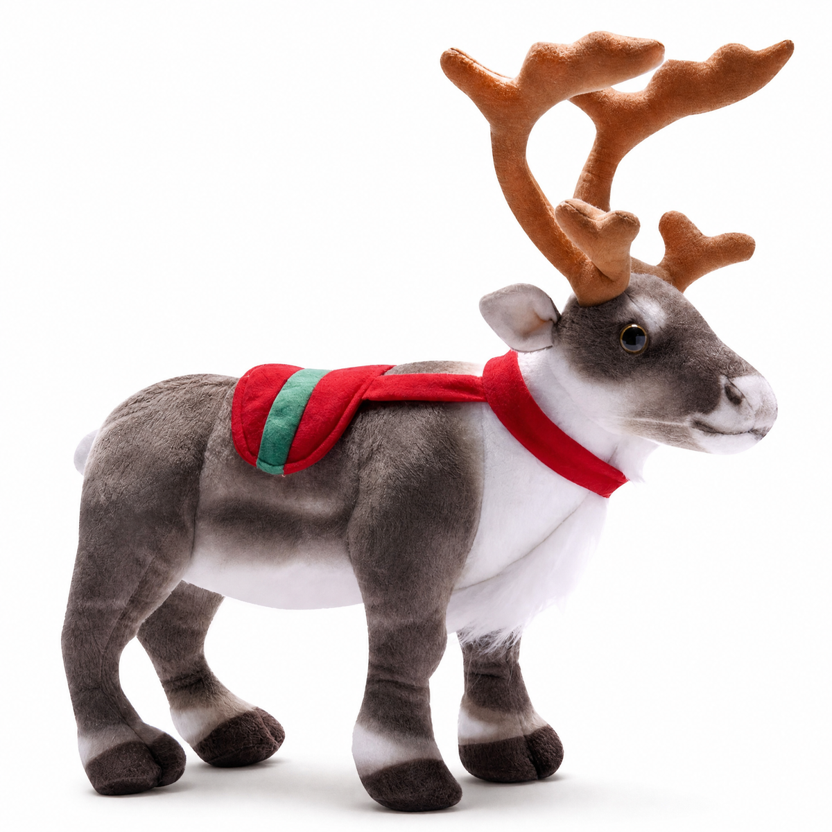 Peluche Renne de Noël à Écharpe Festive