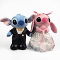 Peluche Stitch Disney Duo Mariés Stitch et Angel