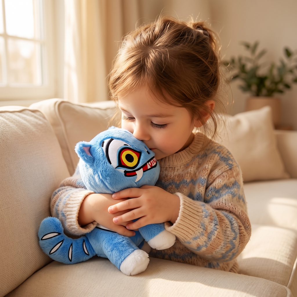 Peluche Tigre Demon Hunters Bleu